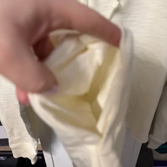 Victoria's Secret PINK Cream Full Zip Hoodie New With Tags Size Large Light - Picture 4 of 7